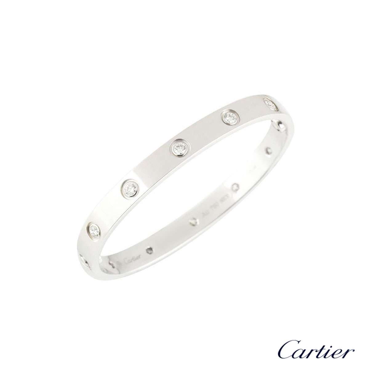 cartier love bracelet white gold 16